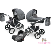 Camarelo Carera new bērnu universālie ratiņi 3in1 col.CAN-3 (denim dark grey) Camarelo Carera new bērnu universālie ratiņi 3in1 col.CAN-3 (denim dark grey)